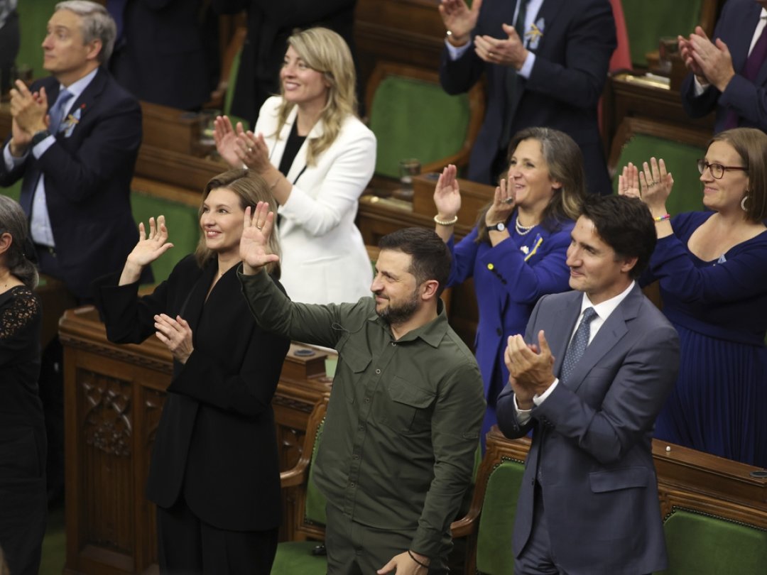 Le président ukrainien Zelensky était au Parlement canadien pour y faire une allocution en fin de ­semaine ­dernière.